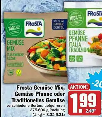 AEZ Frosta Gemüse Mix, Gemüse Pfanne Oder Traditionelles Gemüse Angebot