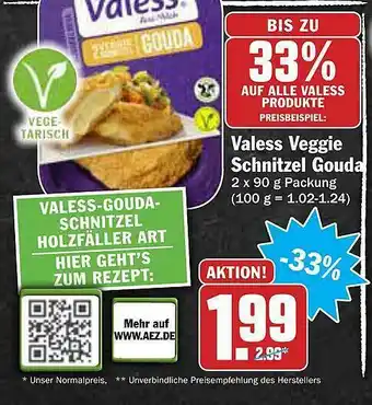 AEZ Valess Veggie Schnitzel Gouda Angebot