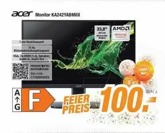 Expert Bening Acer Monitor Ka242yabmiix Angebot