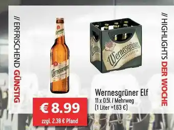 Getränkehaus Wernesgrüner Elf Angebot