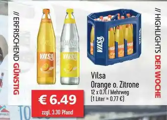 Getränkehaus Vilsa Orange Oder Zitrone Angebot