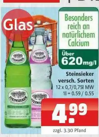 Getränkehaus Steinsieker Verschiedene Sorten Angebot