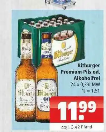 Getränkehaus Bitburger Premium Pils Oder Alkoholfrei Angebot