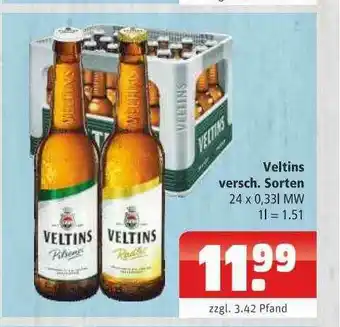 Getränkehaus Veltins Verschiedene Sorten Angebot