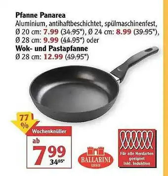 Globus Ballarini Pfanne Panarea Oder Wok- Und Pastapfanne Angebot