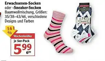 Globus Erwachsenen-socken Oder -sneaker-socken Angebot