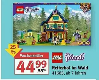 Globus Lego Friends Reiterhof Im Wald Angebot