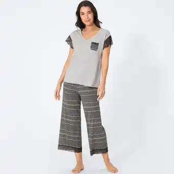 NKD Damen-Schlafanzug mit Spitze, 2-teilig Angebot