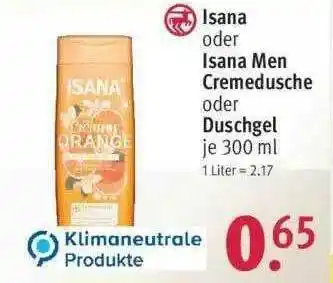 Rossmann Isana Oder Isana Men Cremedusche Oder Duschgel Angebot