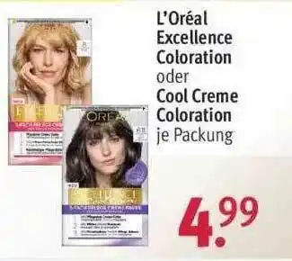 Rossmann L'oréal Excellence Coloration Oder Cool Creme Coloration Angebot