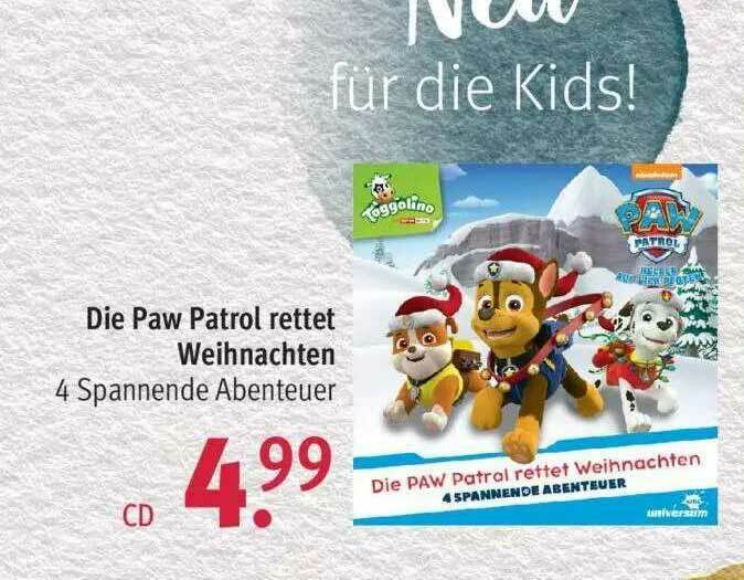 Die Paw Patrol Rettet Weihnachten Angebot bei Rossmann