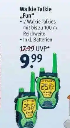 Rossmann Walkie Talkie Fun Angebot