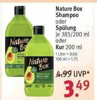 Rossmann Narure Box Shampoo Oder Spülung Oder Kur Angebot