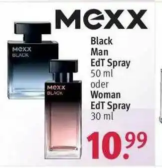 Rossmann Mexx Black Man Edt Spray Oder Woman Edt Spray Angebot