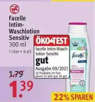 Rossmann Facelle Intim Waschlotion Sensitiv Angebot