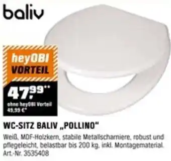 OBI WC-SITZ BALIV „POLLINO“ Angebot