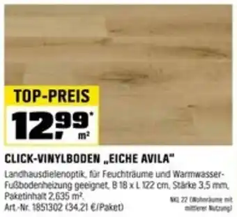 OBI CLICK-VINYLBODEN „EICHE AVILA“ Angebot