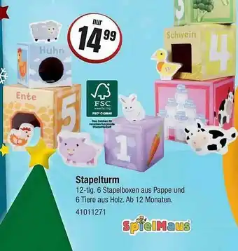 Vedes Stapelturm Spielmaus Angebot