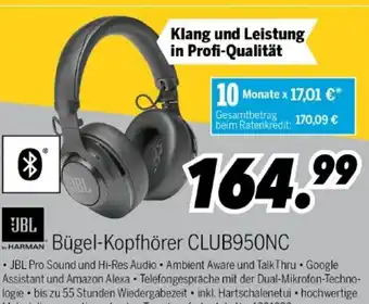 MEDIMAX JBL Bügel Kopfhörer CLUB950NC Angebot