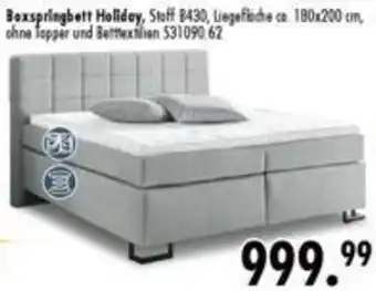 Möbel Boss Boxspringbett Holiday Angebot