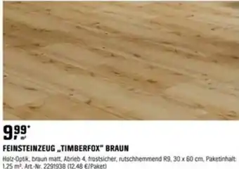 OBI FEINSTEINZEUG „TIMBERFOX“ BRAUN Angebot