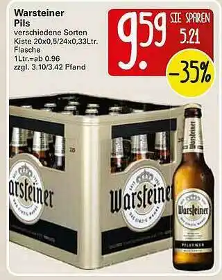 WEZ Warsteiner Pils Angebot