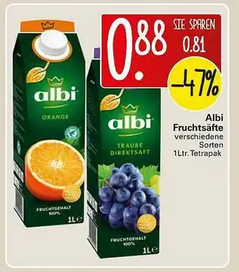 WEZ Albi Fruchtsäfte Angebot