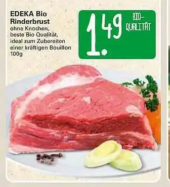 WEZ Edeka Bio Rinderbrust Angebot