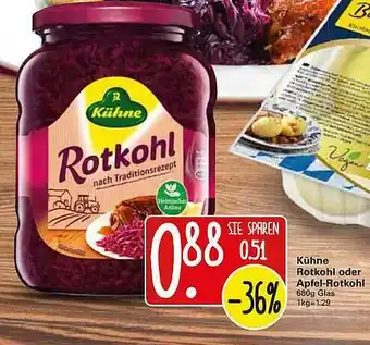 WEZ Kühne Rotkohl Oder Apfel Rotkohl Angebot