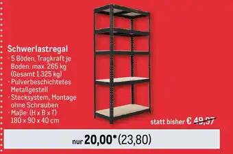 METRO Schwerlastregal Angebot