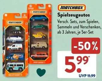Aldi Süd MATCHBOX Spielzeugautos Angebot