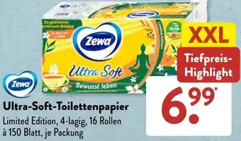 Aldi Süd Zewa Ultra-Soft Toilettenpapier Angebot