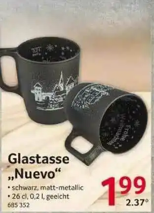 Selgros Glastasse „nuevo” Angebot