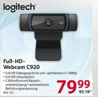 Selgros Full-hd-webcam C920 Logitech Angebot