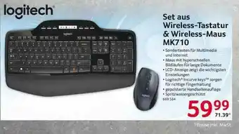 Selgros Logitech Set Aus Wireless-tastatur & Wireless-maus Mk710 Angebot