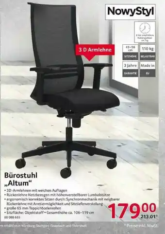 Selgros Bürostuhl „altum” Nowystyl Angebot