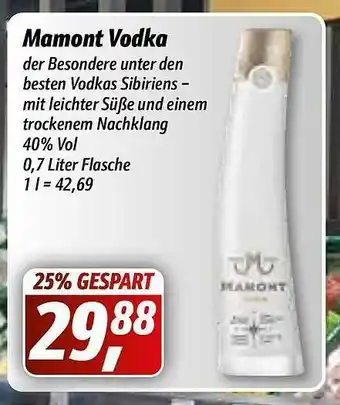 Simmel Mamont Vodka Angebot