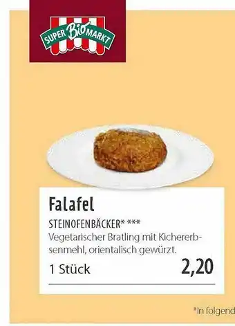 Superbiomarkt Falafel Angebot