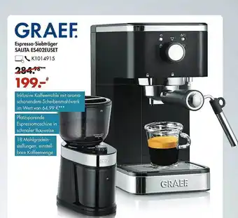 Galeria Graef. Espresso-Siebträger Salita ES402EUSET Angebot