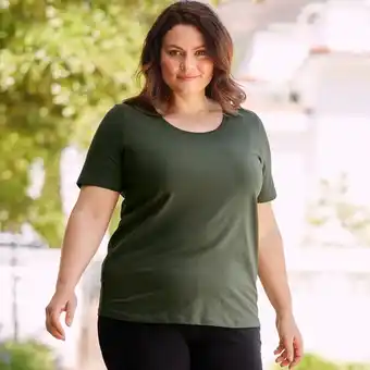 NKD Damen-T-Shirt mit Rundhalsausschnitt, große Größen Angebot