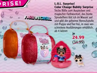 Globus L.O.L. Surprise! Color Change Bubbly Surprise Angebot