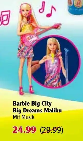 Globus Mattel Barbie Big City Big Dreams Malibu Angebot