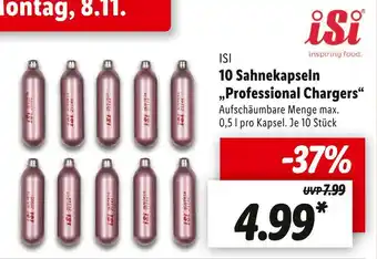 Lidl Isi 10 sahnekapseln „professional chargers“ Angebot