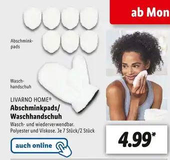 Lidl Livarno home abschminkpads/waschhandschuh Angebot