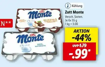 Lidl Zott monte Angebot