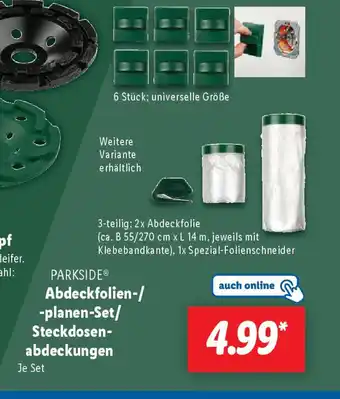 Lidl PARKSIDE Abdeckfolien-/ -planen-Set/ Steckdosen- abdeckungen Angebot