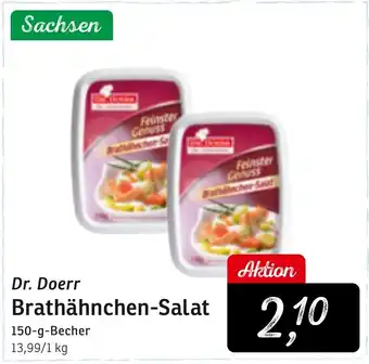 KONSUM Dr. Doerr Brathähnchen-Salat 150-g-Becher Angebot