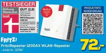 Euronics Berlet Fritz!Repeater 1200AX WLAN-Repeater Angebot