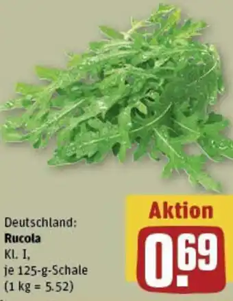 REWE Rucola 125 g Schale Angebot