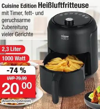 Zimmermann Cuisine Edition Heißluftfritteuse 2,3 Liter Angebot